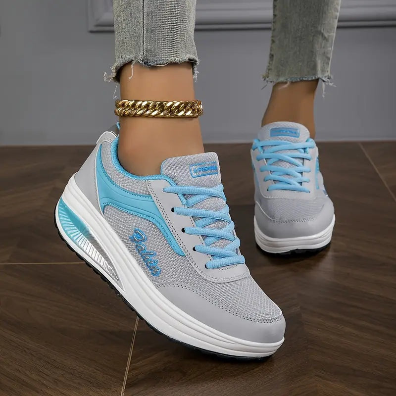 April | Lace-Up Sneakers with Cushioned Sole for Women