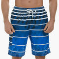 Adrian | Striped Swim Shorts with Elastic Waist for Men