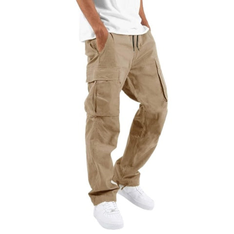 Adrian | Straight-Fit Cargo Pants with Side Pockets for Men