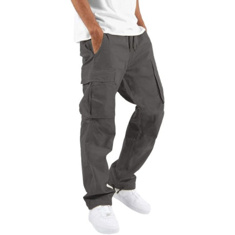 Adrian | Straight-Fit Cargo Pants with Side Pockets for Men
