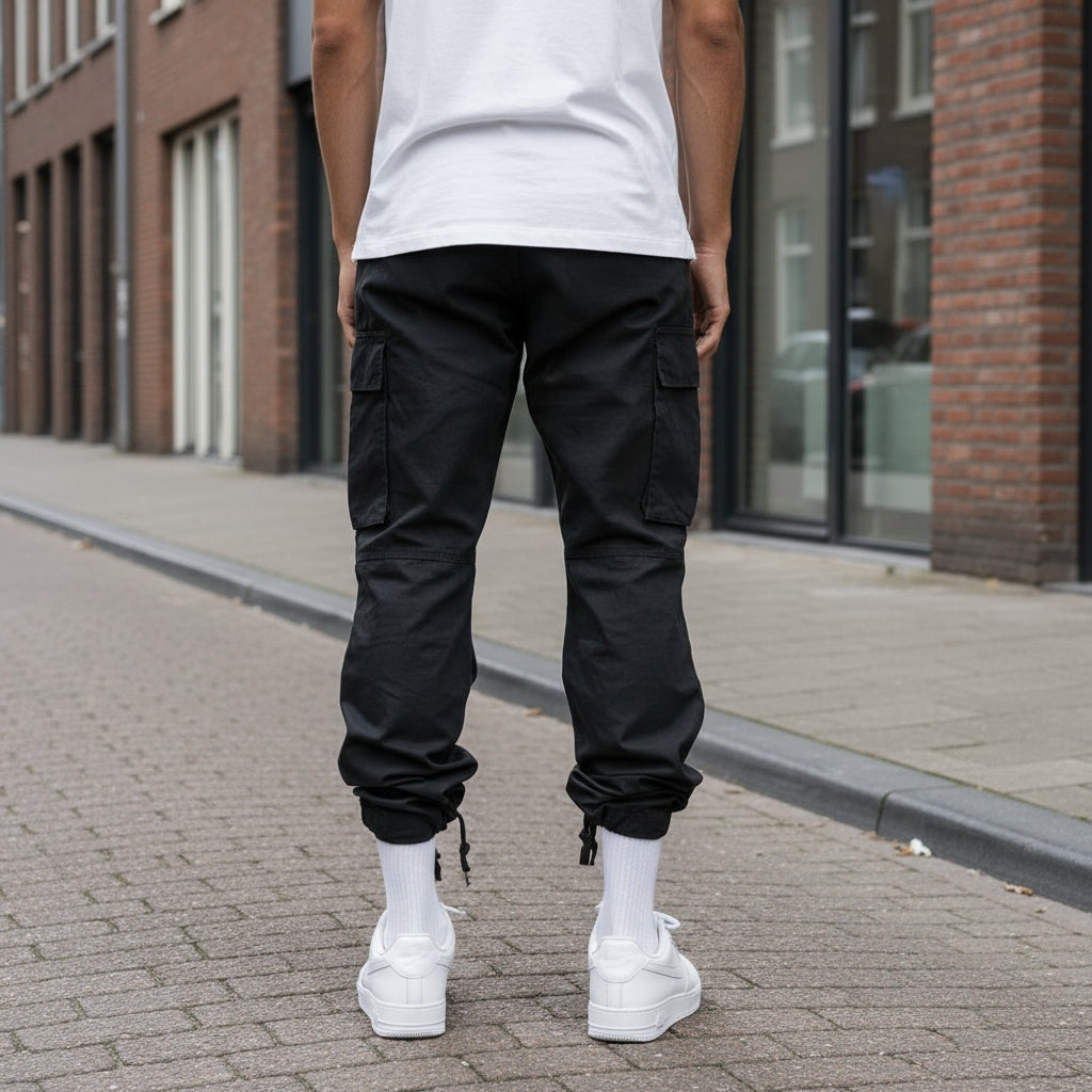 Adrian | Straight-Fit Cargo Pants with Side Pockets for Men