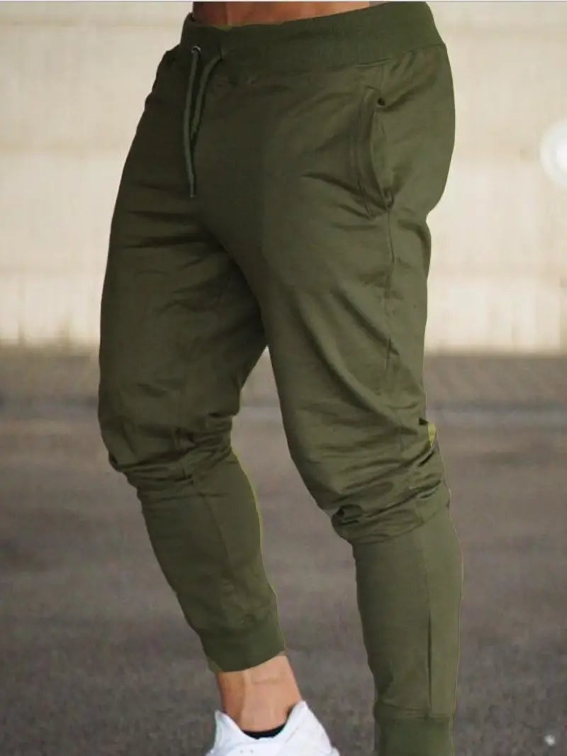 Adrián | Pantalón Chándal Slim Fit Hombre Cintura Elástica Cordón