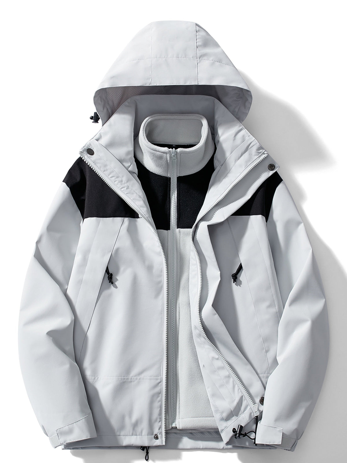 Adriana | Chaqueta Impermeable 3 en 1 con Forro Polar Mujer Capucha
