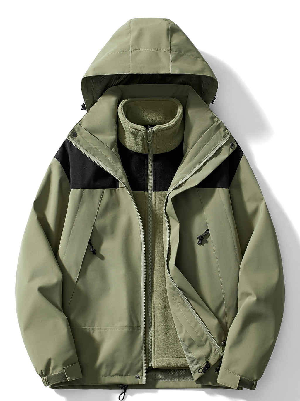 Adriana | Chaqueta Impermeable 3 en 1 con Forro Polar Mujer Capucha