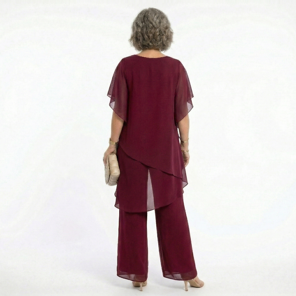 Ainhoa | Conjunto Elegante de Ceremonia Mujer Túnica Asimétrica