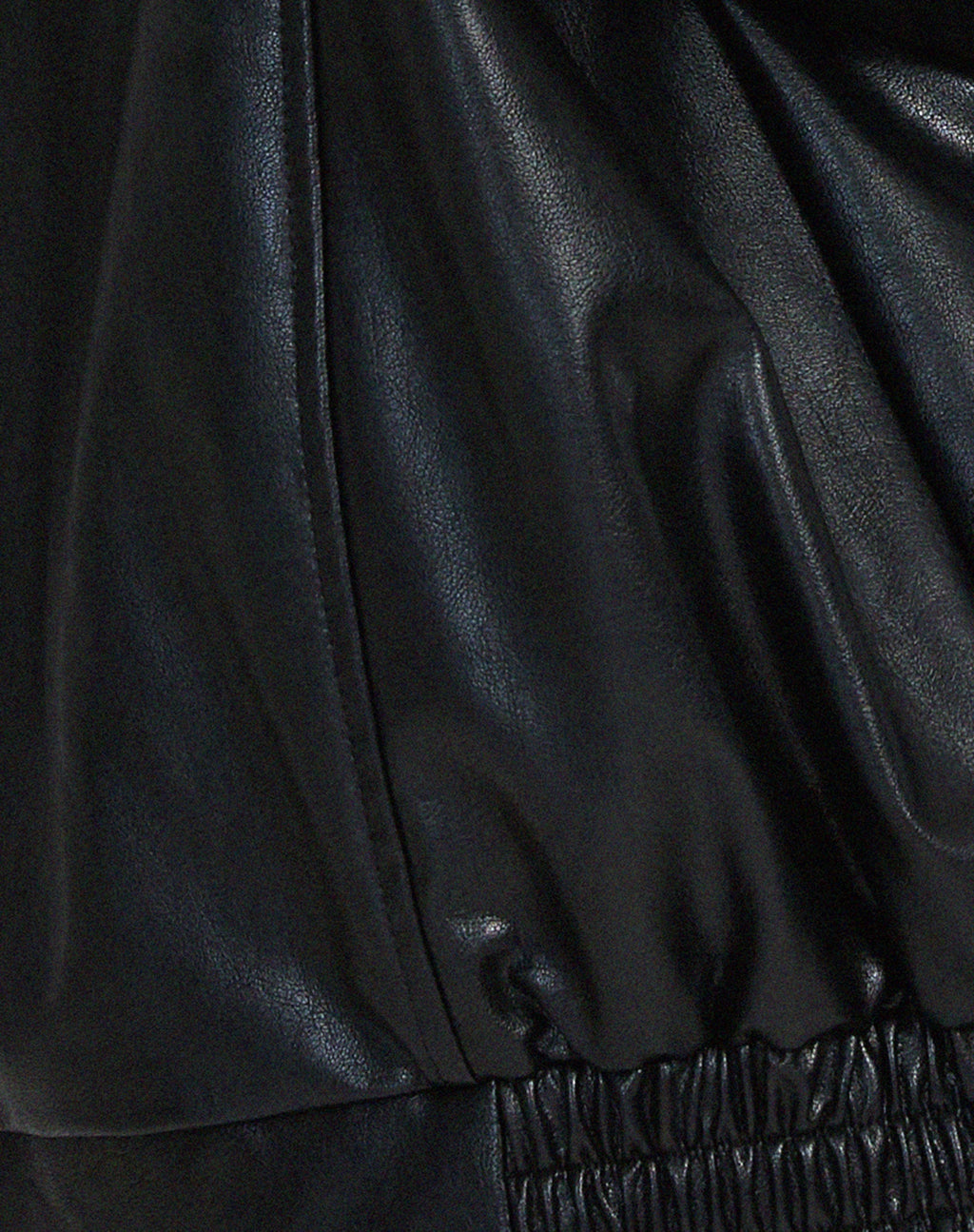 Aitana | Chaqueta de Cuero Oversize Biker Mujer Cremallera
