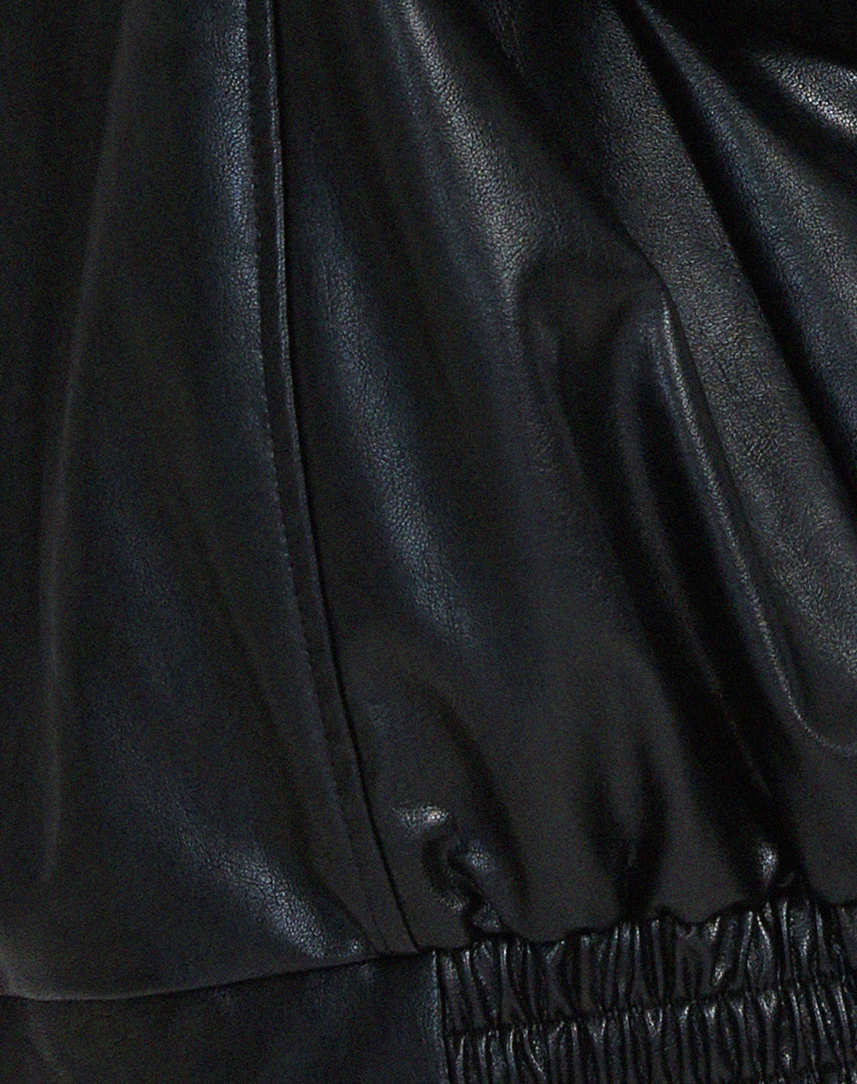 Aitana | Chaqueta de Cuero Oversize Biker Mujer Cremallera