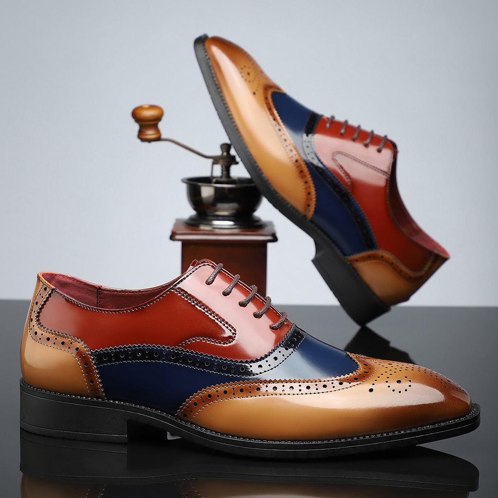 Arnau | Zapatos Brogue de Cuero Hombre Blucher Wingtip