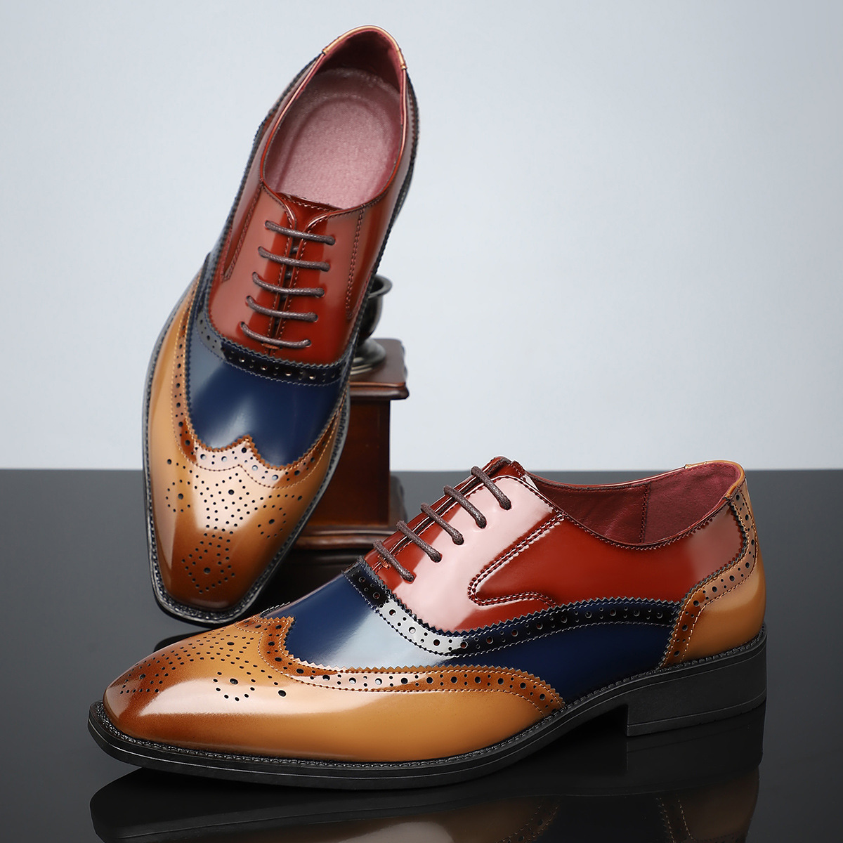 Arnau | Zapatos Brogue de Cuero Hombre Blucher Wingtip