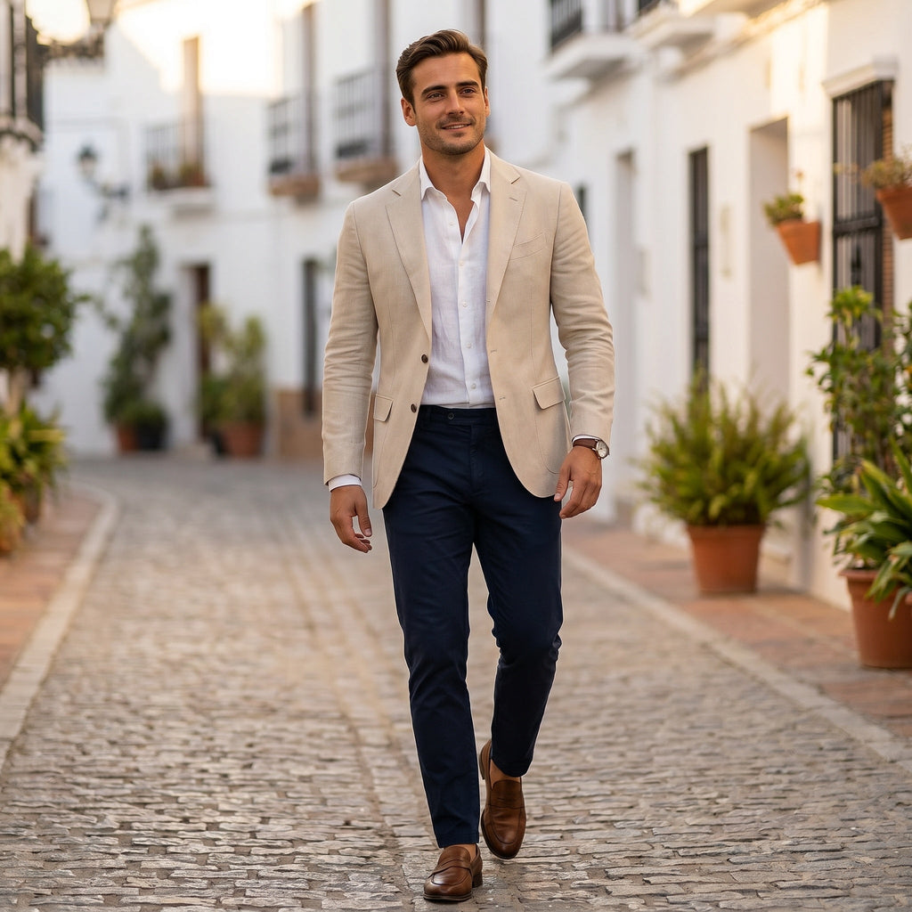 Arturo | Blazer Americana Ligera Hombre Corte Entallado