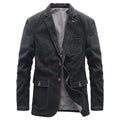 Arturo | Chaqueta Vaquera de Denim Hombre Blazer Cuello Solapa