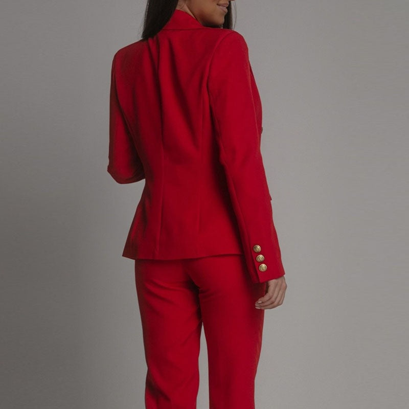 Beatriz | Conjunto Chaqueta Americana Doble Botonadura Mujer Pantalón Sastre