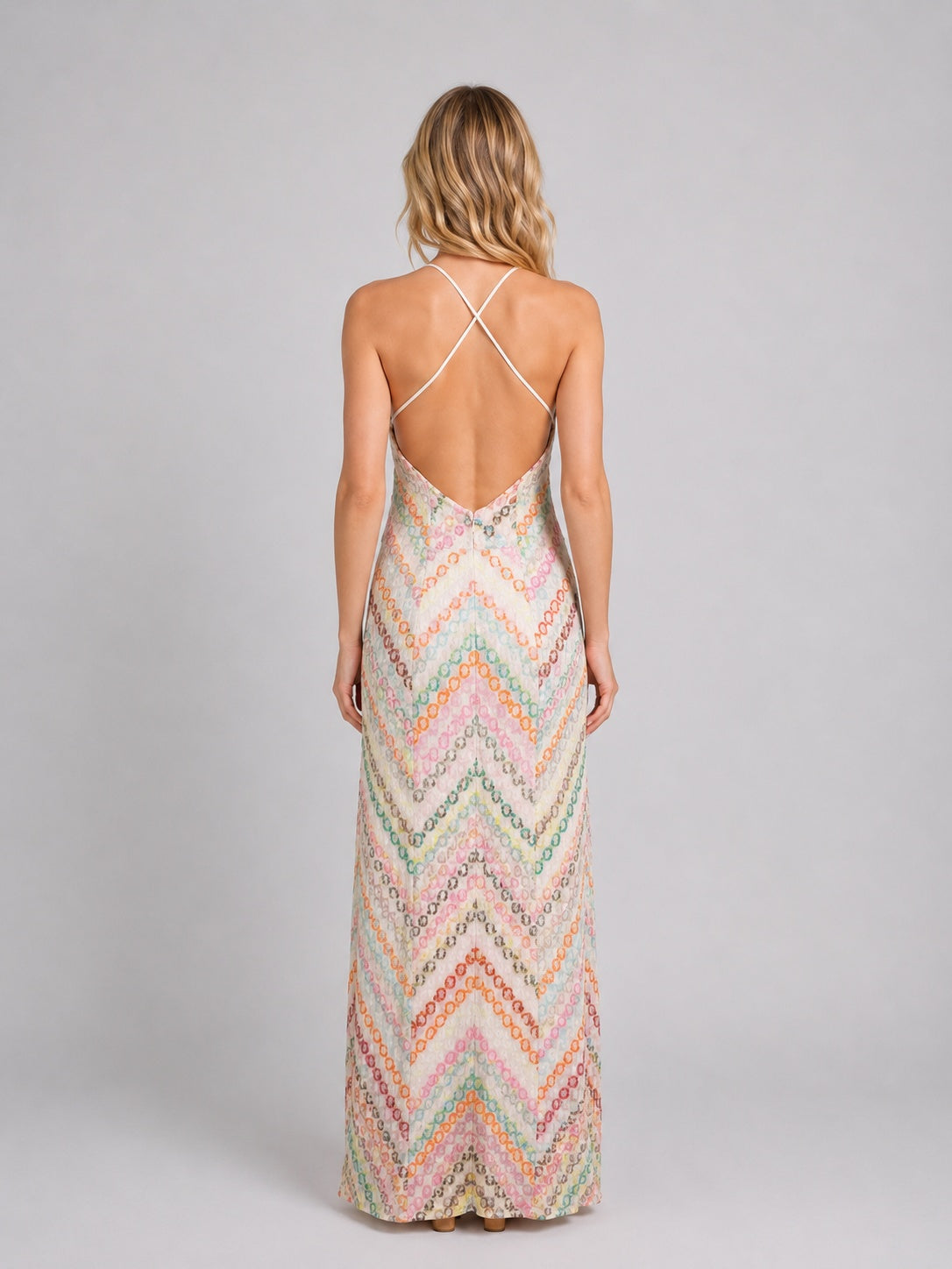 Beatriz | Vestido Largo de Ganchillo Boho Mujer Tirantes Escote V