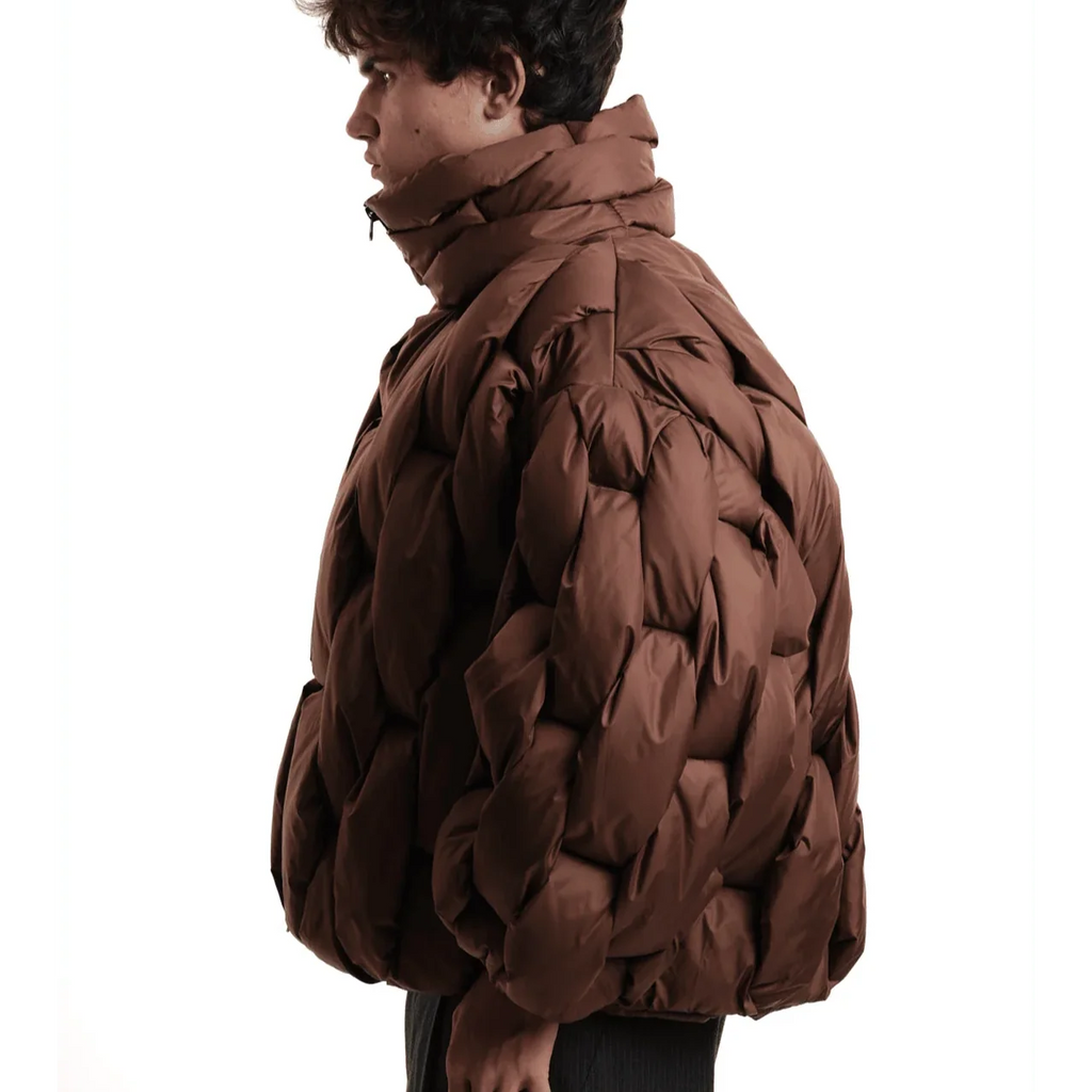 Berta | Chaqueta de Plumas Oversize Mujer Cuello Alto Cremallera