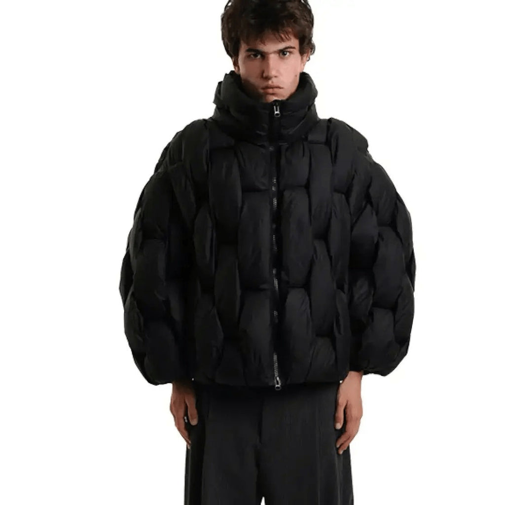 Berta | Chaqueta de Plumas Oversize Mujer Cuello Alto Cremallera