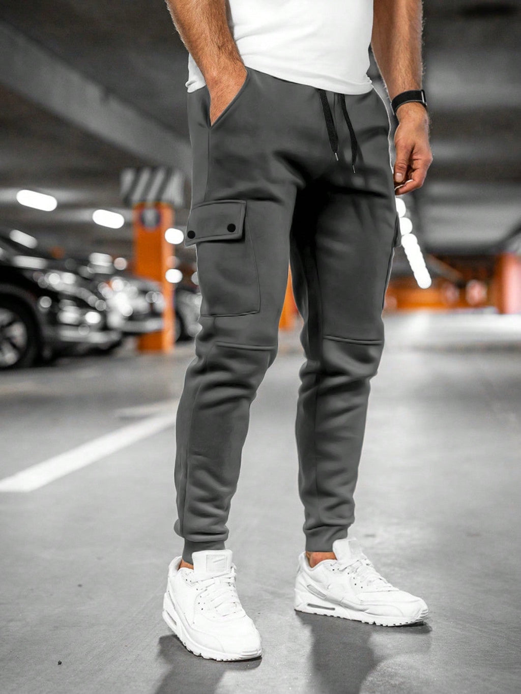 Biel | Pantalón Chándal Hombre Cargo Bolsillos Laterales
