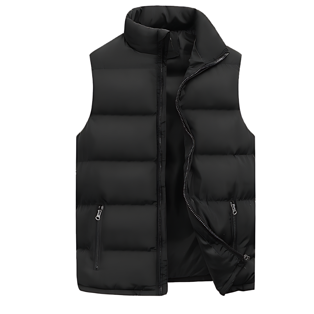 Bruno | Gilet Acolchado Hombre Cuello Alto Cremallera