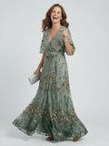 Carmen | Vestido Largo Halter Estampado Floral Mujer Escote V