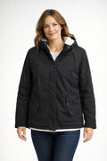 Cayetana | Chaqueta Impermeable con Forro Borreguito Mujer con Capucha