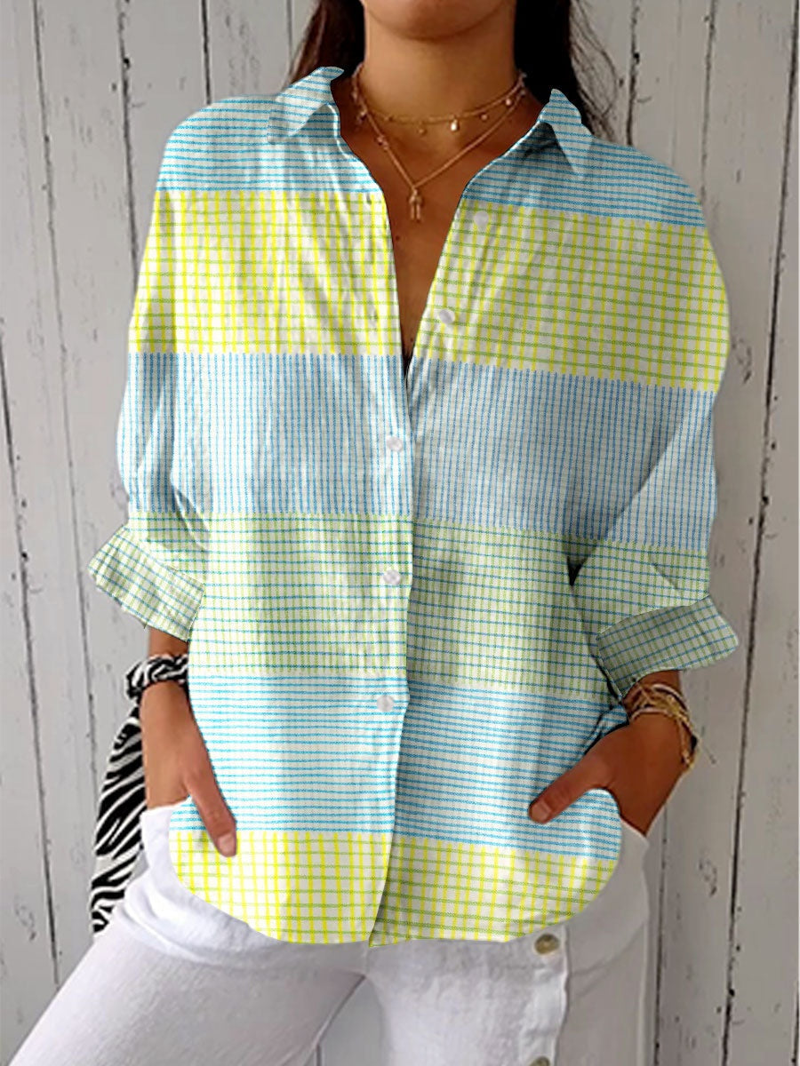 Consuelo | Blusa Tropical de Verano Estampada Mujer Escote V