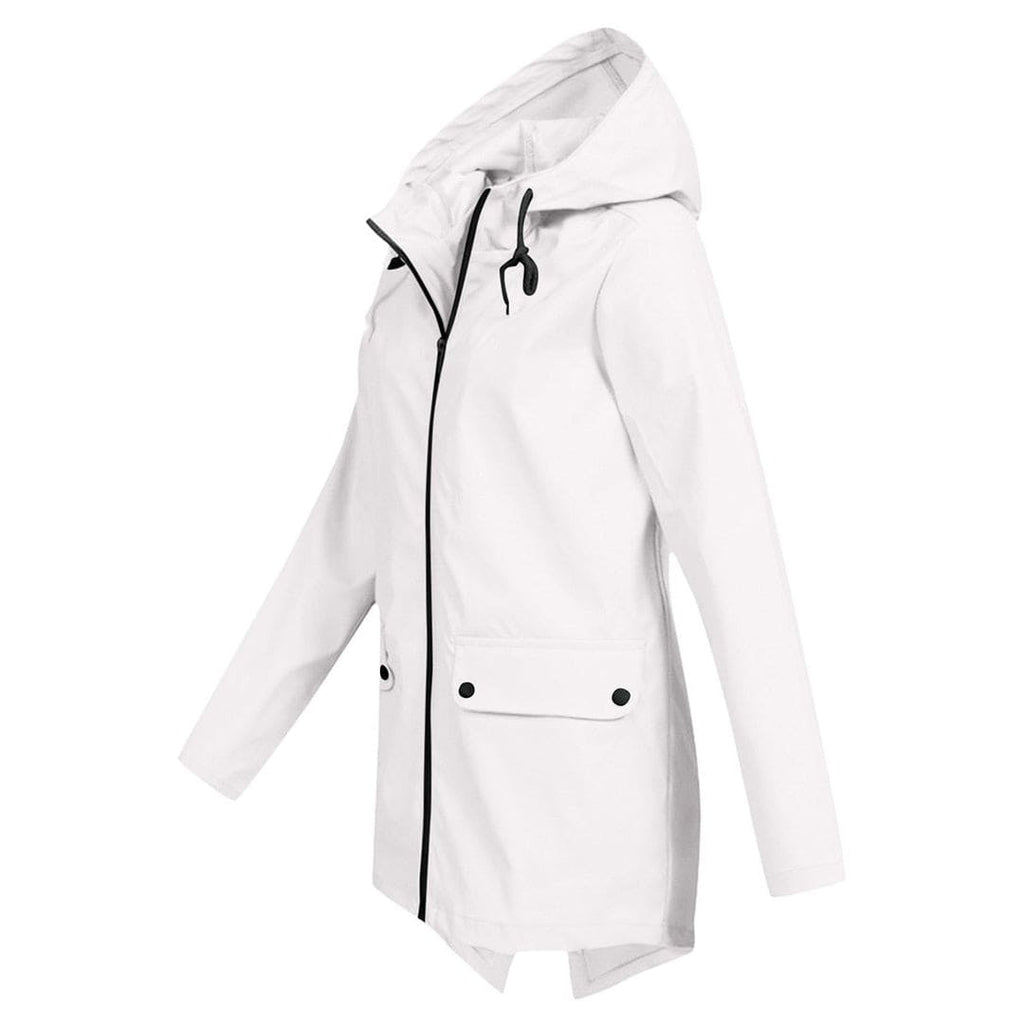 Covadonga | Chubasquero Impermeable Mujer con Capucha Cremallera