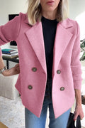 Cristina | Chaqueta Americana Mujer Doble Botonadura Mangas de Punto