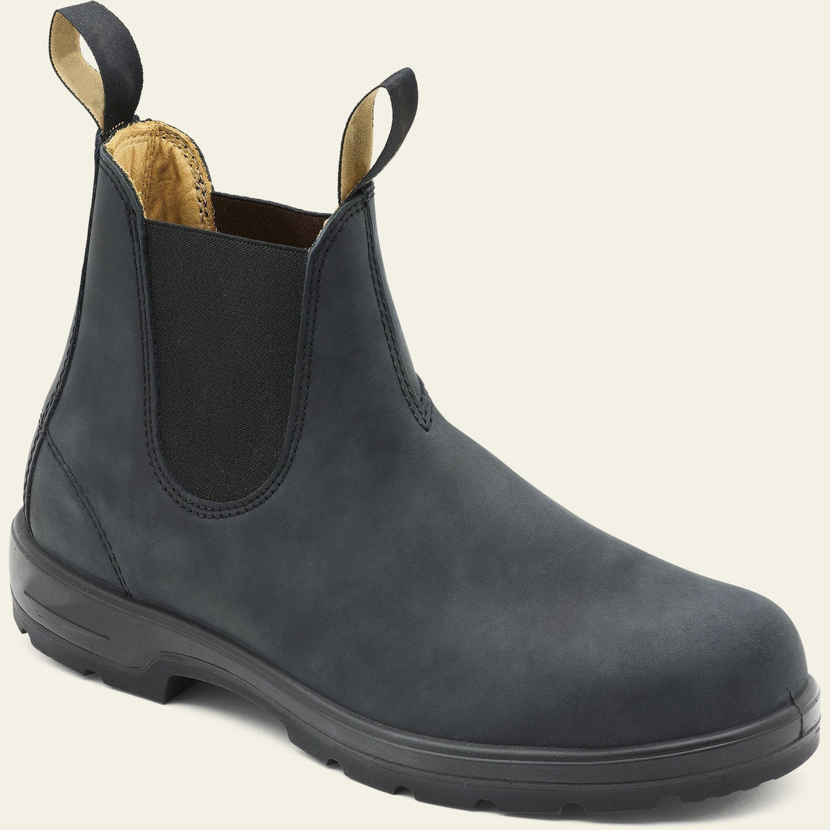 Darío | Botas de Trabajo de Cuero Hombre Elástico Lateral