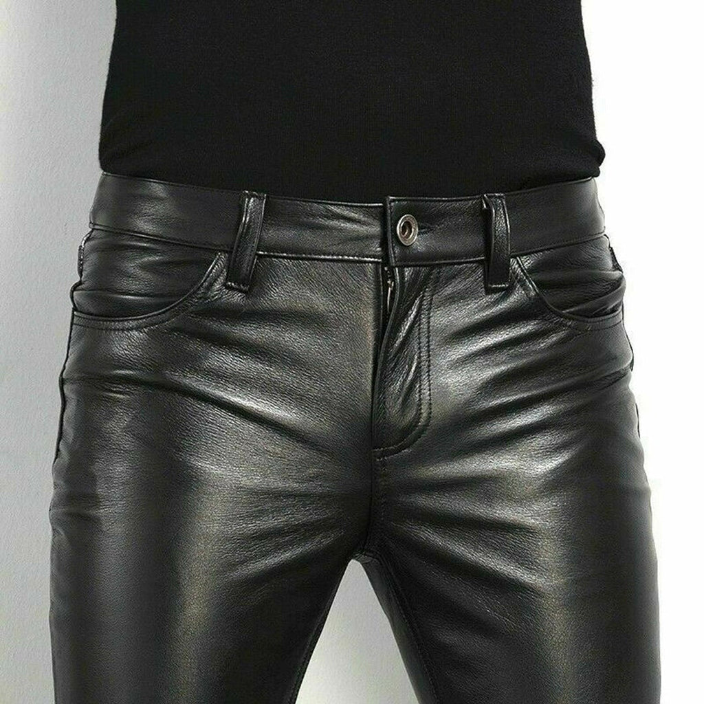 Diego | Pantalón de Cuero Ajustado Hombre Skinny