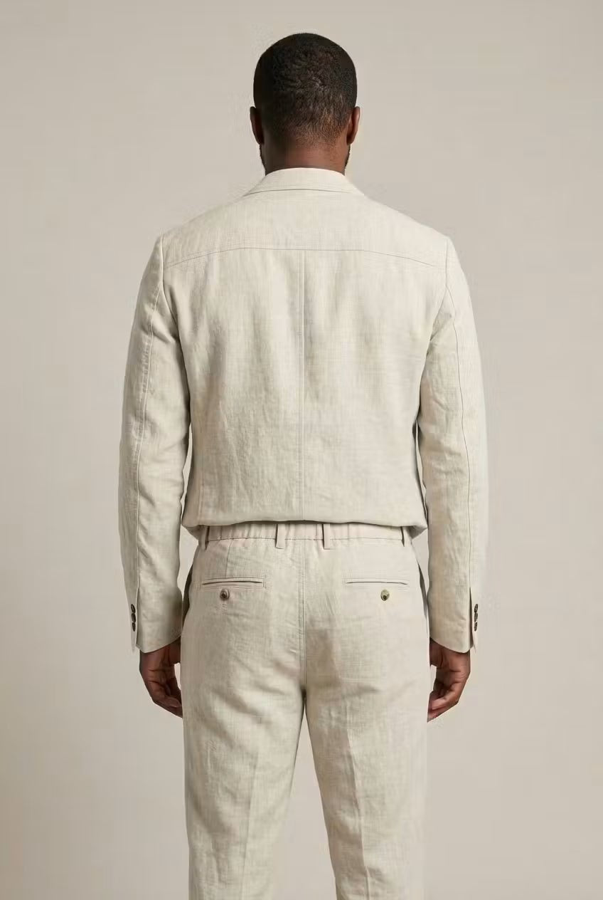 Emilio | Traje de Lino Hombre Corte Relajado