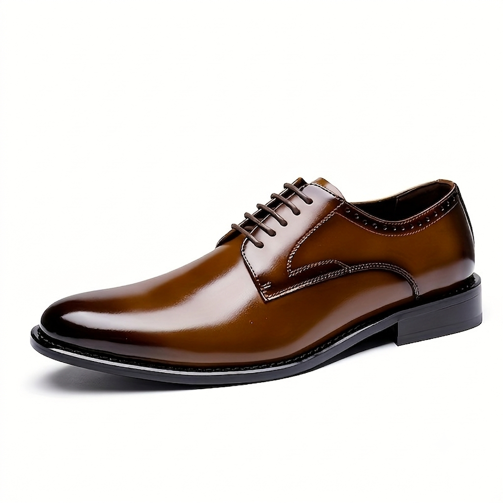 Emilio | Zapatos Derby de Cuero Hombre Cordones Estilo Oxford