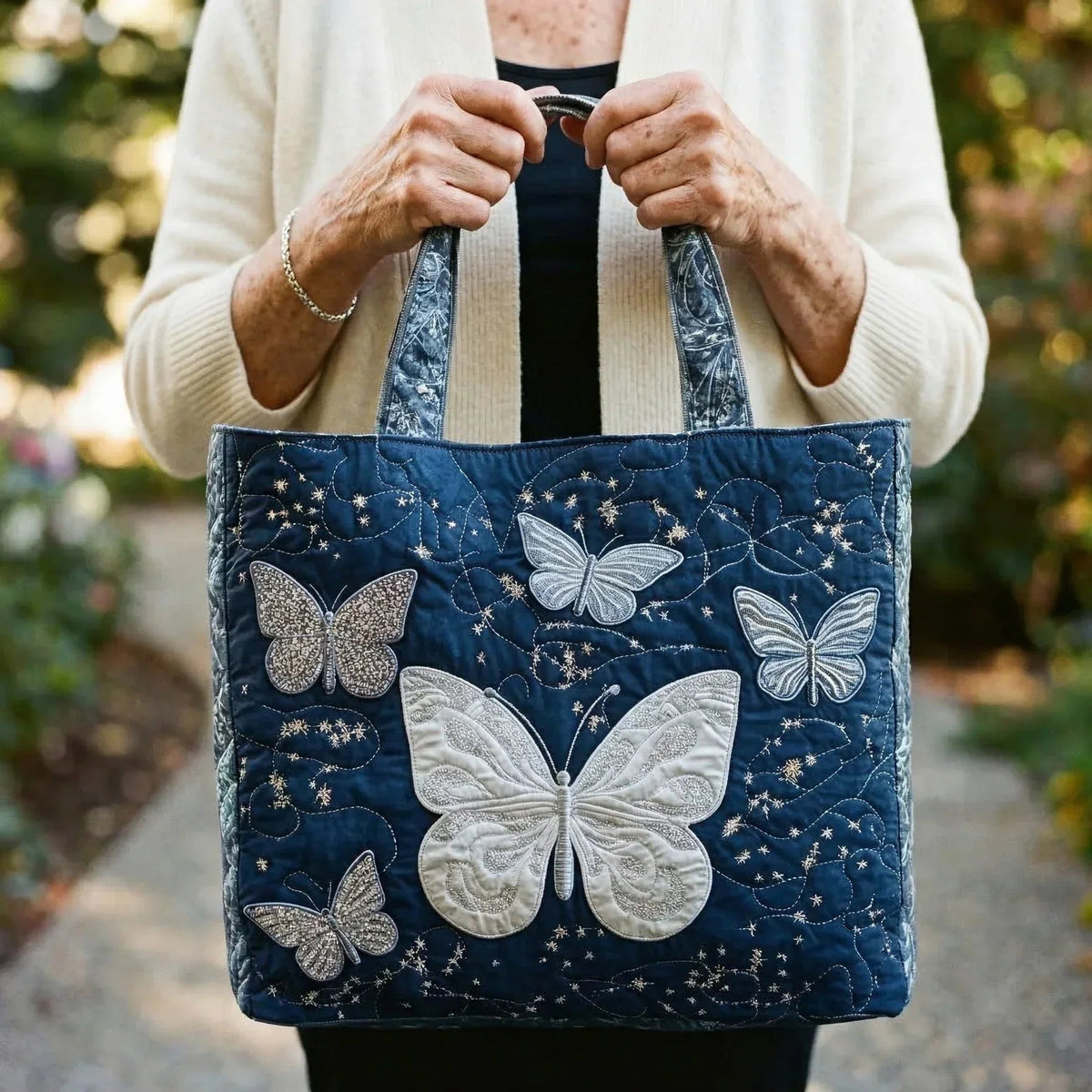 Encarnación | Bolso Tote Acolchado Artesanal Mujer Estampado Único