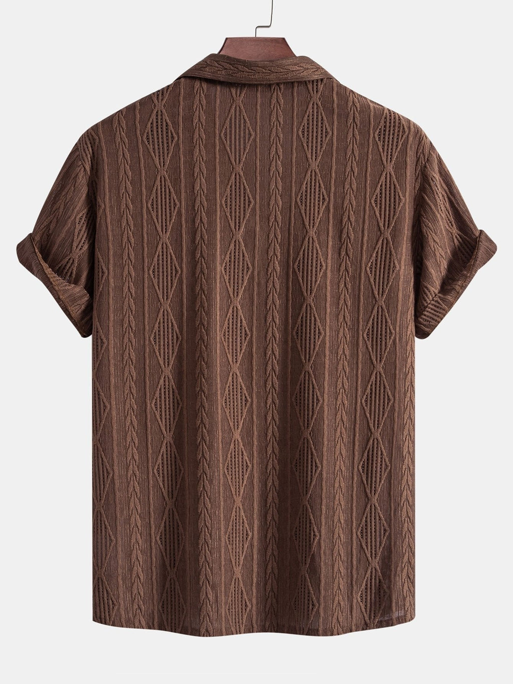 Enrique | Conjunto de Verano de Manga Corta Texturizado Hombre Cordón Ajustable