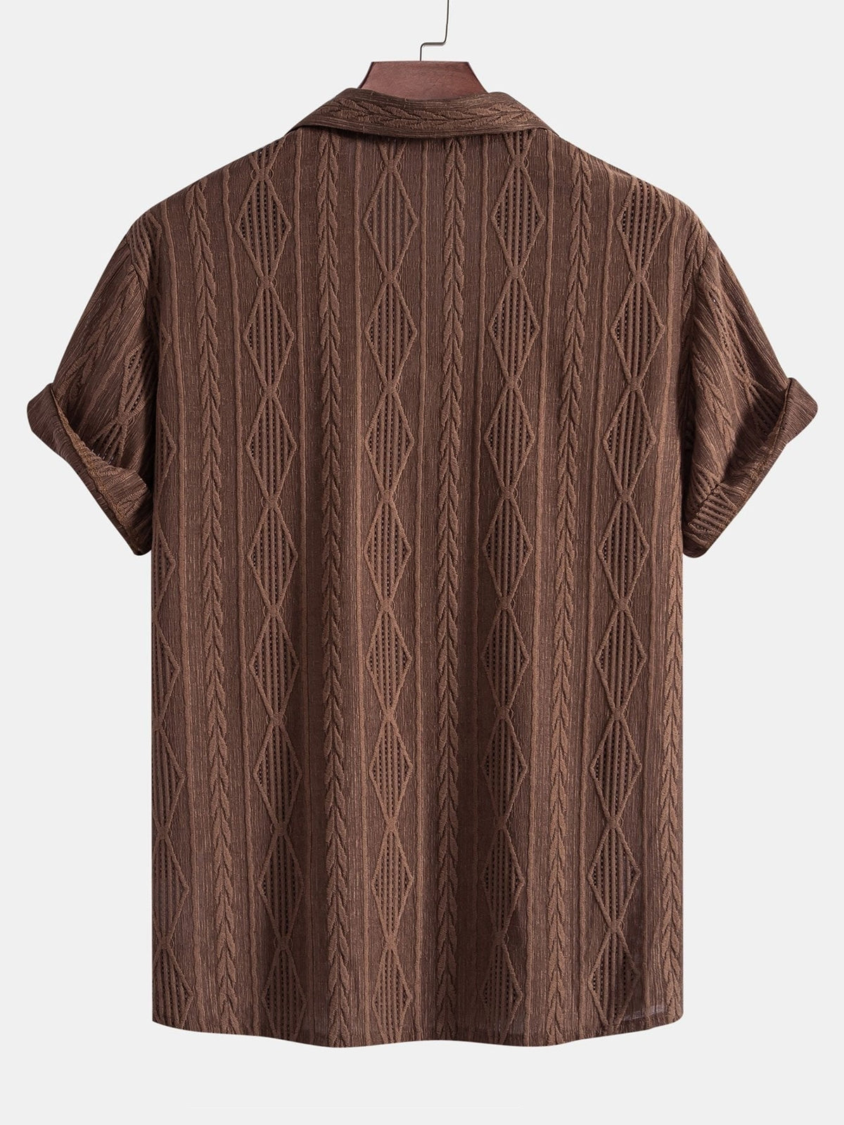 Enrique | Conjunto de Verano de Manga Corta Texturizado Hombre Cordón Ajustable