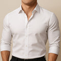 Ernesto | Camisa de Vestir de Manga Larga Hombre Cuello Clásico
