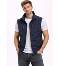 Ernesto | Gilet Multipocket con Cremallera Hombre Cuello Alto