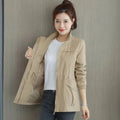 Esther | Chaqueta Militar Ligera Mujer Cremallera Cintura Ajustable