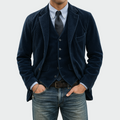 Gonzalo | Blazer de Pana Hombre con Chaleco Solapa Clásica