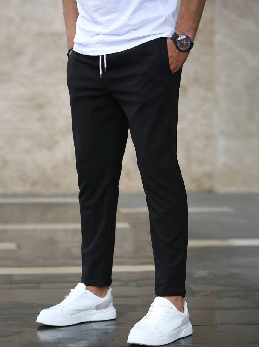 Gonzalo | Pantalón Chino Slim Fit Hombre Cintura Elástica Cordón