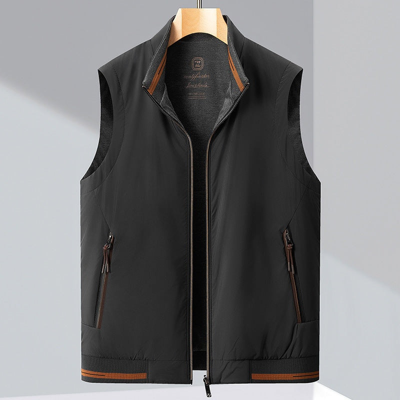 Héctor | Chaleco Acolchado Reversible Hombre Cuello Alto Cremallera
