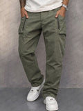 Iker | Pantalón Cargo de Algodón Hombre Bolsillos Cremallera