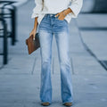 Inés | Pantalones Vaqueros de Campana Cintura Alta Mujer Flare