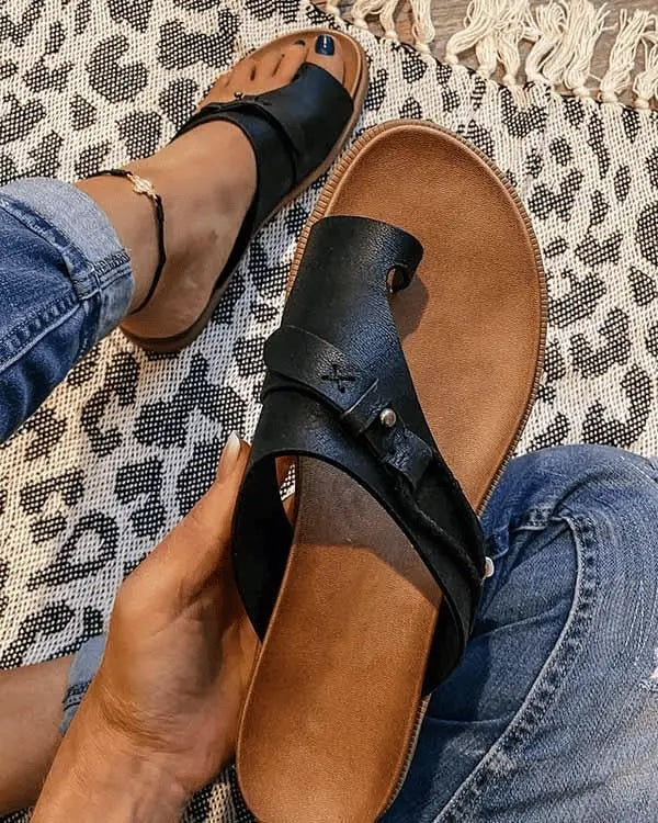 Inés | Sandalias Planas Tipo Birkenstock Mujer Punta Abierta