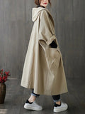 Irene | Trench Coat Largo con Capucha Mujer Oversize