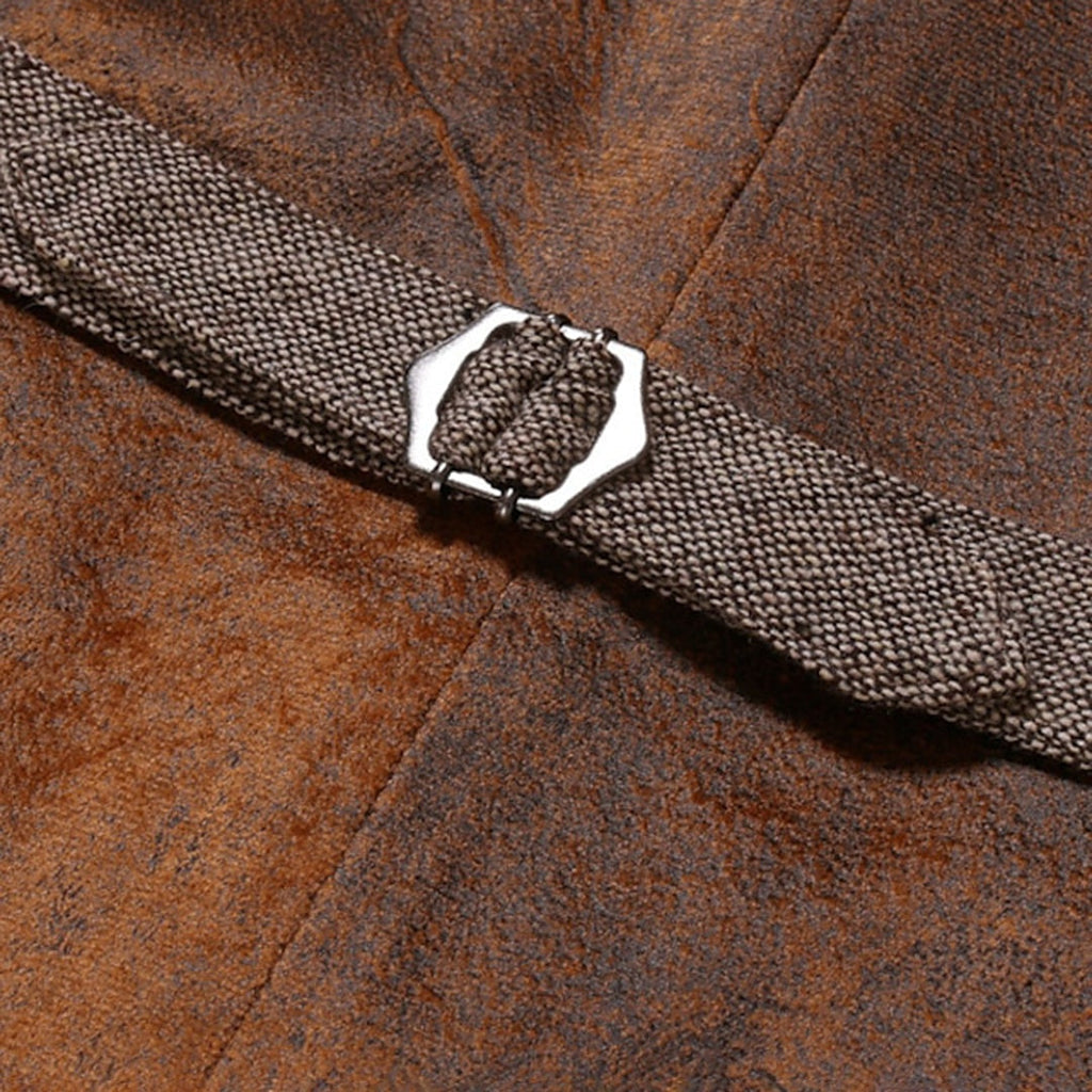 Iván | Chaleco de Tweed Hombre Corte Ajustado Botones