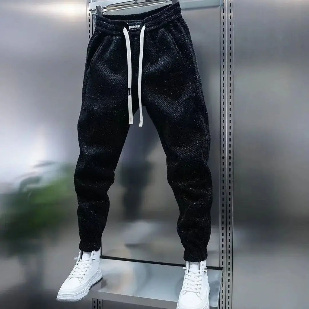 Iván | Pantalón Deportivo de Punto Acanalado Hombre Jogger Tobillo