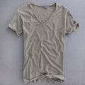 Koldo | Camiseta Cuello V Slim Fit Hombre Manga Corta