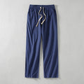 Koldo | Pantalón de Algodón Pierna Ancha Hombre Cintura Elástica Cordón