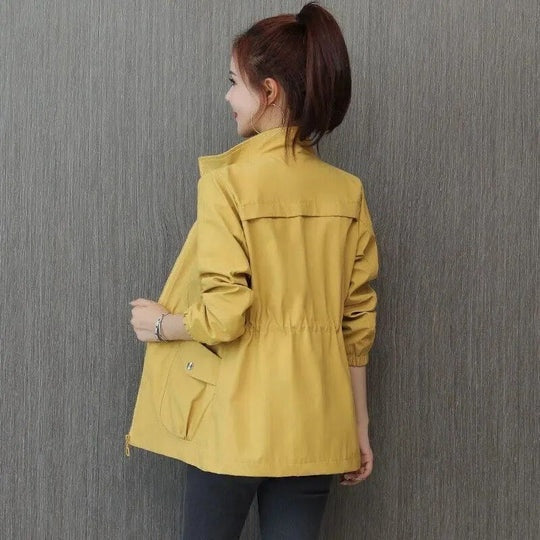Leila | Chubasquero Impermeable Ligero Mujer Cintura Ajustable