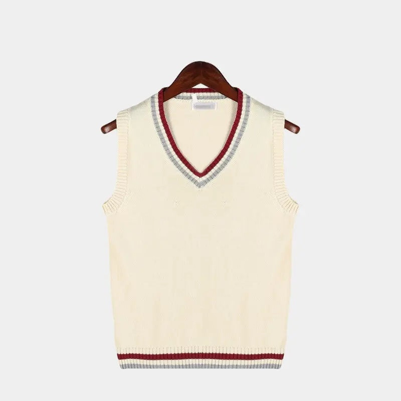 Hugo | Gilet Chaleco de Punto Hombre Cuello V Cable Knit