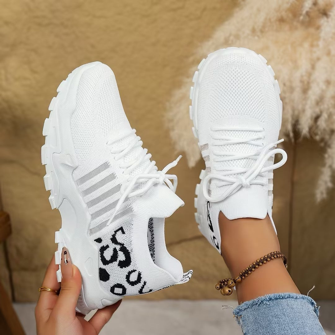 Lorena | Sneakers Mujer de Deporte Estampado Animal Print Cordones